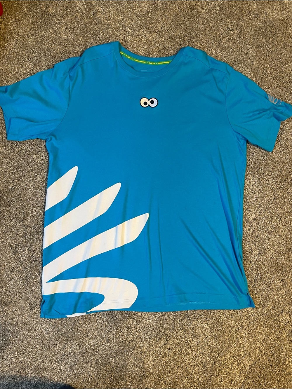 Under Armour Steph curry x Sesame Street Cookie Monster Tee Size XL